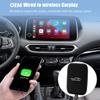 CarPlay Adapter 2-in-1 Wireless Android Auto&CarPlay Android 8.1 Ai Box Adapter Built-in Netflix/YouTube Bluetooth WiFi SD OEM Wired to Wireless Cars CarPlay Dongle Plug and Play view 2