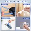 9X Cruxer Replacement for TZe-525 TZe525 Brother Label Tape 0.35" 9mm Laminated Blue Tape White Text for Brother P Touch PT-D210 PT-D220 PT-D600 PT-D200 PT-H110 PT-D400 PT-D610BT Label Maker view 4