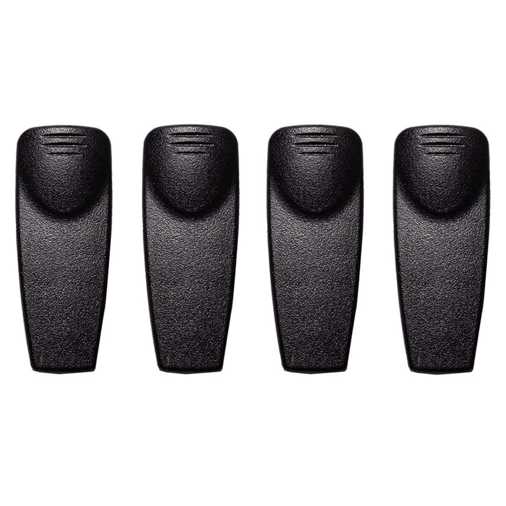 BVMAG HNN9013 Belt Clip Compatible with Motorola HT1250 HT750 XTS2500 XTS1500 CP185 CP125 CT250 GP140 GP328 GP338 R720Plus HLN9844A HLN9844 Walkie Talkie Two Way Radio 4PCS