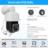 VIKYLIN 4K PTZ Outdoor Camera 8MP IP POE Auto Tracking Pan Tilt 18xOptical Zoom with Wiper,Spotlights Color Night Vision,AI Human/Vehicle Detection,2-Way Talk, SD (512GB) view 2
