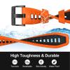 MYSNBKN Compatible with Fenix 7X Band,26mm Easy-fit Silicone Watch Strap Wristbands Replacement for Garmin Fenix 5X/Fenix 5X Plus/Fenix 6X/Fenix 6X Pro/Fenix 7X Pro/Fenix 3/Fenix 3 HR view 3