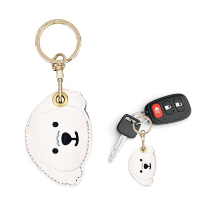 Letoileite Leather Keychain Case Holder for Apple Airtag,Protective Air Tag Cover with Keychain Ring,Anti-Scratch Airtags Case for Keys