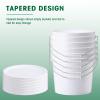 Tioncy 10 Pcs 2 Gallon Plastic Bucket with Lid Heavy Duty 2 Gallon Bucket Pail with Lid Handle for Storage Container Home Household Cleaning (White) view 4