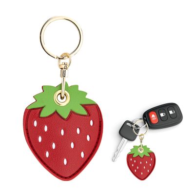Letoileite Leather Keychain Case Holder for Apple Airtag,Protective Air Tag Cover with Keychain Ring,Anti-Scratch Airtags Case for Keys