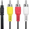 Marg AV 3.5mm A/V Plug to 3 RCA Audio Video TV Cable Cord Lead (5 FT) for Raspberry Pi Zune Configuration view 1
