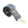 HEEPDD Camera Shoulder Strap, Luxury Textured Fabric Camera Strap Adjustable for Outdoor Use (Black Blue White) view 2