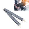 HEEPDD Camera Shoulder Strap, Luxury Textured Fabric Camera Strap Adjustable for Outdoor Use (Black Blue White) view 3