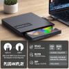 ROOFULL External CD DVD Drive with 4* USB Ports and 2* SD/TF Card Slot for Laptop, USB 3.0 Type-C CD-R/RW/ROM Reader Writer Burner DVD Player Disc Drive for PC Mac Windows 11/10 MacBook Linux Computer view 4
