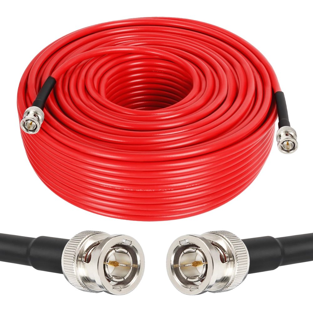 XRDS -RF SDI Cable 200FT, BNC Digital Video Cable 75 Ohm RG59 BNC Male Cables for 4K 1080P 3G/6G HD SDI Camera Monitor Recorder