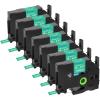 7 Pack Cruxer Replacement for Product Brother TZe-735 TZ735 Label Tape 0.47" 12mm Laminated White on Green Compatible with Brother P Touch PT-D210 D200 H110 H100 1880 D220 D410 D600 Label Maker view 1