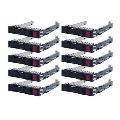 10-Pack Hard Drive Tray Caddy 2.5 SSD Caddy 651687-001 651699-001 Hard Drive Bracket Compatible with HP Proliant DL380 DL380p DL560 ML310e ML350e ML350p Gen8 DL120 DL160 DL380 DL350 DL360 Gen9