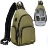 BAIGIO Camera Sling Bag Small Camera Backpack for Photographers,Water-resistant Camera Crossbody Bag Travel Caemra Backpack for DSLR SLR Mirrorless Camera view 1