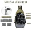 BAIGIO Camera Sling Bag Small Camera Backpack for Photographers,Water-resistant Camera Crossbody Bag Travel Caemra Backpack for DSLR SLR Mirrorless Camera view 3