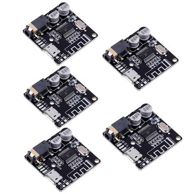 HiLetgo 5pcs Bluetooth 5.0 Mp3 Lossless Decoder Board VHM-314 Audio Bluetooth Receiver Board Wireless Stereo Music Decoding Module Micro USB