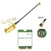 HiLetgo 2pcs 2.4G WiFi Antenna SMA to U.FL-4 2.4GHz 3dBi Antenna U.fl-4 to RP SMA Male for ZigBee Router 90 Degrees Right Angle Folded Lead 15CM view 2