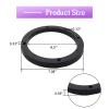 Saim 6.5" Dia 2 Pcs Universal Black Plastic Speaker Spacer Adaptor Ring Mounting Bracket Fit ABS Car Stereo Speaker Spacers (6.5inch) view 2