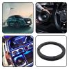 Saim 6.5" Dia 2 Pcs Universal Black Plastic Speaker Spacer Adaptor Ring Mounting Bracket Fit ABS Car Stereo Speaker Spacers (6.5inch) view 4