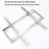 TV Wall Bracket TV Bracket Universal TV Stand Mount 40inch Stainless Steel 32-60 Inches Strengthen Load-Bearing Design Stable and Durable (Silver) view 2