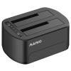 MAIWO External Hard Drive Docking Station with Offline Clone for 2.5/3.5" SATA HDD/SSD, 5Gbps with UASP, 48TB Capacity, Dual Bay USB 3.0 to SATA Adapter Duplicator view 2