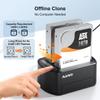 MAIWO External Hard Drive Docking Station with Offline Clone for 2.5/3.5" SATA HDD/SSD, 5Gbps with UASP, 48TB Capacity, Dual Bay USB 3.0 to SATA Adapter Duplicator view 3