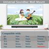 Agandax Soundbar Wall Mount Bracket Universal Soundbar Mount Shelf Depth Adjustable (3.65"-6.65") for Bose, Samsung, Vizio, LG, Dolby Atmos Soundbars (Black: V01_Pro) view 2
