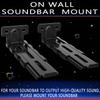 Agandax Soundbar Wall Mount Bracket Universal Soundbar Mount Shelf Depth Adjustable (3.65"-6.65") for Bose, Samsung, Vizio, LG, Dolby Atmos Soundbars (Black: V01_Pro) view 3