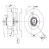 Zyvpee 250mm R2E250-AL05-16 M2E068-GA 230V 295W 3 Wires Converter Cooling Fan 250x120mm view 2