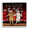 Stupell Industries Cats at 3D Movie Theater White Framed Giclee Art Design by Lund Roeser view 1