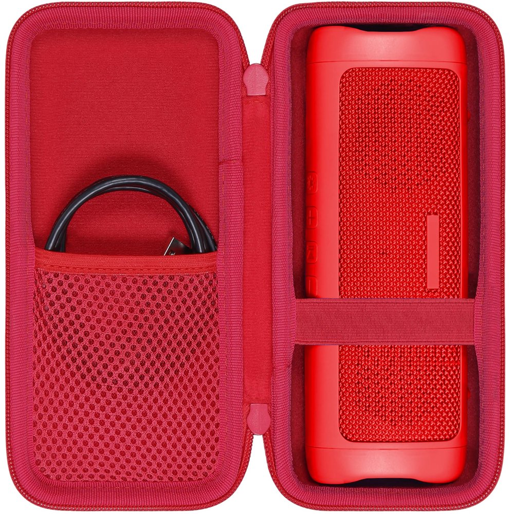 co2CREA Hard Case Replacement for BolaButty X-GO C27C Bluetooth Speaker IPX5 Waterproof Speaker (Red)