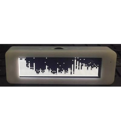 Jieotwice Professional HiFi Spectrum 3 Inch Display Screen 5 OLED Music Spectrum Display Voice-Controlled Vehicle V 1A 20HZ-20KHZ (White)