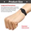 Cyrank 10PCS RFID Wristband, 125khz RFID Bracelet Ip68 Waterproof Silicone Bracelet Access Control Wristband for Hotel Swimming Pool Sauna Room Gym(Black) view 2