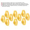 Cyrank 10PCS RFID Wristband, 125khz RFID Bracelet Ip68 Waterproof Silicone Bracelet Access Control Wristband for Hotel Swimming Pool Sauna Room Gym(Yellow) view 2