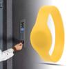 Cyrank 10PCS RFID Wristband, 125khz RFID Bracelet Ip68 Waterproof Silicone Bracelet Access Control Wristband for Hotel Swimming Pool Sauna Room Gym(Yellow) view 4