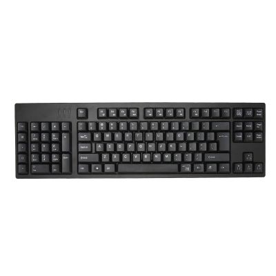 Serounder Left Handed Keyboard, Ergonomic Layout Office Keyboard with 2 USB Interfaces, Eliminates RSI and Carpal Tunnel, for Business Accounting