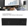 Serounder Left Handed Keyboard, Ergonomic Layout Office Keyboard with 2 USB Interfaces, Eliminates RSI and Carpal Tunnel, for Business Accounting view 2