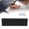 Serounder Left Handed Keyboard, Ergonomic Layout Office Keyboard with 2 USB Interfaces, Eliminates RSI and Carpal Tunnel, for Business Accounting view 3