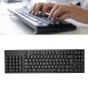 Serounder Left Handed Keyboard, Ergonomic Layout Office Keyboard with 2 USB Interfaces, Eliminates RSI and Carpal Tunnel, for Business Accounting view 4