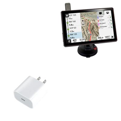 BoxWave Charger Compatible with Garmin Tread XL Baja Chase - PD GAN miniCube (30W), 30W Tiny PD GAN Type-C Wall Charger - Winter White