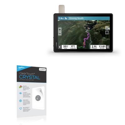 BoxWave Screen Protector Compatible with Garmin Tread XL Overland - ClearTouch Crystal (2-Pack), HD Film Skin - Shields from Scratches