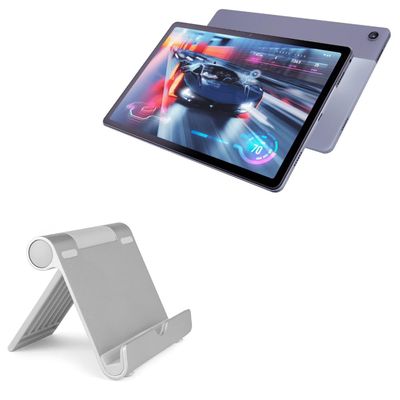 BoxWave Stand and Mount Compatible with Motorola Moto Tab G62 - VersaView Aluminum Stand, Portable, Multi Angle Viewing Sturdy