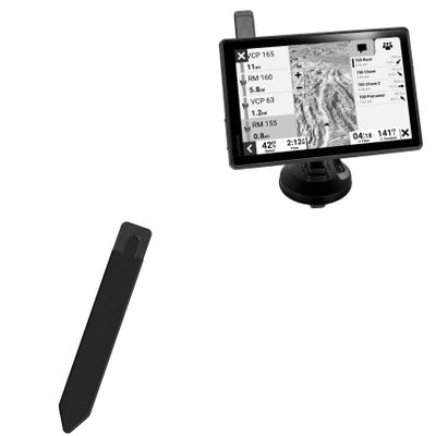 BoxWave Stylus Pouch Compatible with Garmin Tread XL Baja Chase - Stylus PortaPouch, Pen Stylii Holder Carrier Portable Self-Adhesive - Jet Black