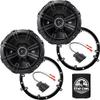 KICKER Speakers 6.5 inch for Volkswagen Beetle 1998-2010 Upgrade Kit - Pair of DS Series with Adapters and Harness, Coaxial 6 1/2 Car Audio Front Door Speaker for VW DSC650, 43DSC6504 view 1