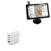 BoxWave Charger Compatible with Garmin Tread XL Baja Chase - PD miniCube (100W), 100W 3 PD Port Wall Charger International - Winter White view 1