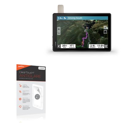 BoxWave Screen Protector Compatible with Garmin Tread XL Overland - ClearTouch Anti-Glare (2-Pack), Anti-Fingerprint Matte Film Skin