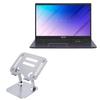 BoxWave Stand and Mount Compatible with ASUS E510 - Executive VersaView Laptop Stand, Ergonomic Adjustable Viewing Angle Metallic Riser - Metallic Silver view 1