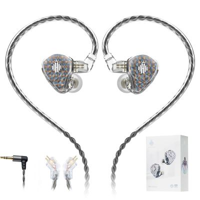 Hidizs MS1 Galaxy IEM Gaming Earphones - Dual Magnetic Engine for Immersive Gaming Sound Wired Earbuds/Inline Mic/Detachable 2-Pin Cable, 3.5mm Plug