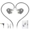 Hidizs MS1 Galaxy IEM Gaming Earphones - Dual Magnetic Engine for Immersive Gaming Sound Wired Earbuds/Inline Mic/Detachable 2-Pin Cable, 3.5mm Plug view 1