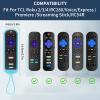 2 Pack Roku Remote Cover - Silicone Protective Case for Roku TV TCL - Anti Slip Remote Sleeve Glow in The Dark (Glow Green + Pink) view 2