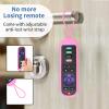 2 Pack Roku Remote Cover - Silicone Protective Case for Roku TV TCL - Anti Slip Remote Sleeve Glow in The Dark (Glow Green + Pink) view 3