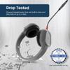 Brenthaven Rugged 2 Wired Headphones No Mic | USB C - Long Tangle Free Chew-Proof Cord - Reliable Drop Tested and Comfortable for Kids K-12 Students Classroom and School Use - Gray view 2